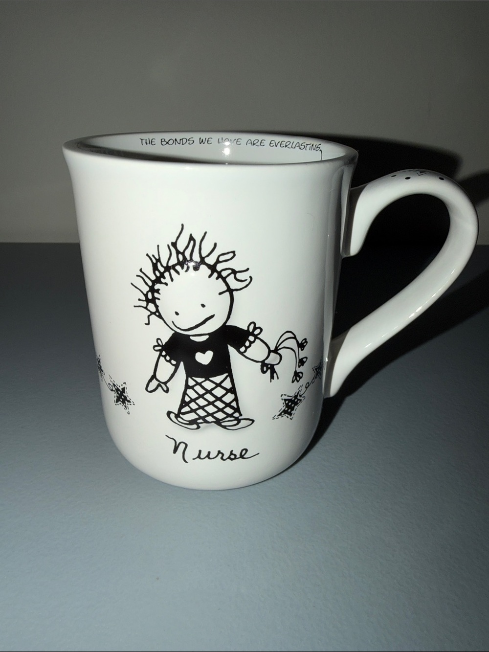 “Children of the Inner Light by Marci" Nurse Mug - Black on White